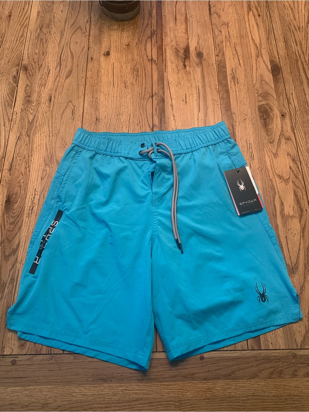 Spyder Men’s Aqua Blue Swim Trunks Size XL